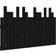 vidaXL black, 127.5 Solid Wood Pine Headboard