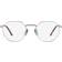 Ray-Ban RX8265V Jack Titanium Round Prescription Eyewear Frames, Silver/Demo Lens, mm