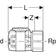 Geberit Overg.muf Flowfit Cuzn21si3p 40x1 1/2''