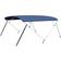 vidaXL Bimini di Prua Tendalino a 4 Archi Blu 243x(230-244)x137 cm