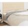 vidaXL Cream, 200 Upholstered Bed Headboard