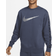 Nike Sportswear Repeat Men's Fleece Sweatshirt - Thunder Blue/Metallic Cool Grey