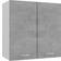 vidaXL Colgante Contrachapada Gris 60x31x60 cm Armario de Pared