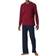 Schiesser Essentials Pajamas With Long Sleeve - Red/Blue