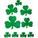 Beistle Packaged Printed Shamrock Cutouts Assorted 24 Pack 9 Per Package