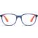 Ray-Ban RB1619 KIDS Monture Bleu sur orange Verres Incolore polarisé 49-16