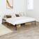 vidaXL without headboard, 140 Metal Bed Frame with Headboard White Bed Base
