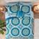 Madison Park Nepal Medallion Bed Sheet Blue (264.16x233.68cm)