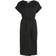 Vila Viellette Short Sleeved Midi Dress - Black