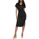 Vila Viellette Short Sleeved Midi Dress - Black