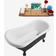 Streamline Claw Foot Bathtub (N481BL-IN-BNK)154.9x70.1