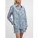 Vince Painterly Stripe Oversized Shirt - Coastal Blue