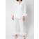 Sleeper Feather-Trimmed Crepe de Chine Pyjama Set - White