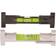 Johnson & Tool 2 Vial, 3" Long, Plastic Line - 1/4" Wide, Black #595 Spirit Level