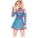 Music Legs Sexy Good Guys Doll Women's Costume Blue Red S/M
