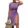 Gokatosau Women's Sexy Bodycon Midi Dress - Lavender