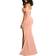 YMDUCH Women's Off Shoulder High Split Evening Gown - Pink