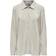 JDY Regular Fit Shirt Collar Top - Grey/Sandshell