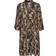 Kaffe Kaerina Dress - Brown Tones Big Leaf Print