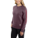 Carhartt Women's Relaxed Fit Midweight Crewneck Block Logo Sleeve Garphic Sweatshirt - Blackberry Heather