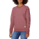 Carhartt Women's Relaxed Fit Midweight Crewneck Block Logo Sleeve Garphic Sweatshirt - Amethyst Smoke Space Dye