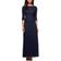 Alex Evenings Petite Sequin Lace Gown - Navy