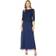 Alex Evenings Petite Sequin Lace Gown - Navy