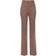 Chloé Mid Rise Wide Leg Tweed Pants - Multicolor