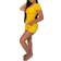 Topsrani Two Piece Outfits Bodycon - Yellow