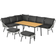 OutSunny 860-273V00GY Outdoor Lounge Set, 1 Table incl. 2 Sofas