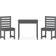 vidaXL 3-tlg. Garten-Bistro-Set Café-Set