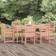 vidaXL natural douglas Garden Patio Dining Set, 1 Table incl. 6 Chairs
