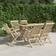 vidaXL Salon Jardin 7 pcs À Manger Avec Table et Chaise Ensemble repas de patio