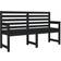 vidaXL Panca Nera 159.5x48x91.5 cm Legno Massello di Pino Panchina da Giardino