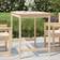 vidaXL Havebord 121x82,5x110 massivt fyrretræ