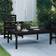 vidaXL Table De Jardin Noir 121x82.5x45 cm Bois Massif De Pin