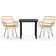 vidaXL brown Patio Dining Set
