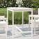 vidaXL Table De Jardin Blanc 121x82.5x110 cm Bois Massif De Pin