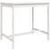 vidaXL Table De Jardin Blanc 121x82.5x110 cm Bois Massif De Pin