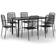 vidaXL 7 Garden Patio Dining Set, 1 Table incl. 6 Chairs