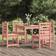 vidaXL natural douglas Garden Patio Dining Set, 1 Table incl. 4 Chairs