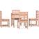 vidaXL natural douglas Garden Patio Dining Set, 1 Table incl. 4 Chairs