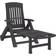 vidaXL anthracite Folding Sun Lounger Sun Bed