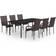 vidaXL 7 Garden Patio Dining Set, 1 Table incl. 6 Chairs