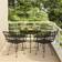 vidaXL black Garden Patio Dining Set, 1 Table incl. 4 Chairs