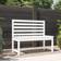 vidaXL Panca Bianca 109 cm in Legno Massello di Pino Panchina da Giardino
