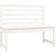 vidaXL Panca Bianca 109 cm in Legno Massello di Pino Panchina da Giardino