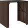 vidaXL Med Glasskiva 105 x 80 x 110 cm Barbord