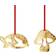 Georg Jensen Deer & Mushroom 2023 Gold Julgranspynt 4.2cm 2st