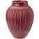 Knabstrup Keramik Fluted Bordeaux Vas 27cm